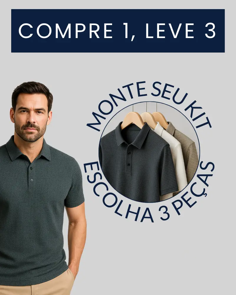 Kit Camisa Polo Alpha Gelato – Compre 1, Leve 3 [Promoção]