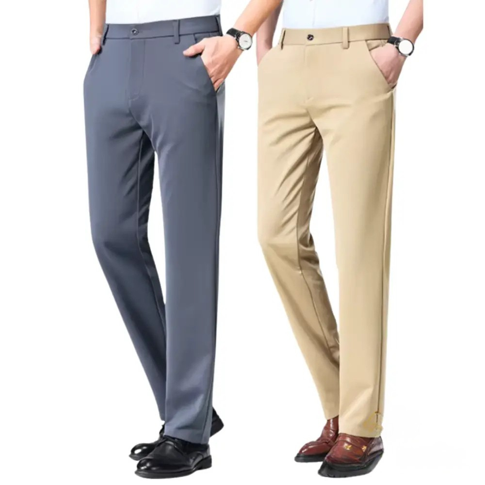 Kit Com 2 Calças Sociais de Alfaiataria Alpha - [Compre 1 e Leve 2]