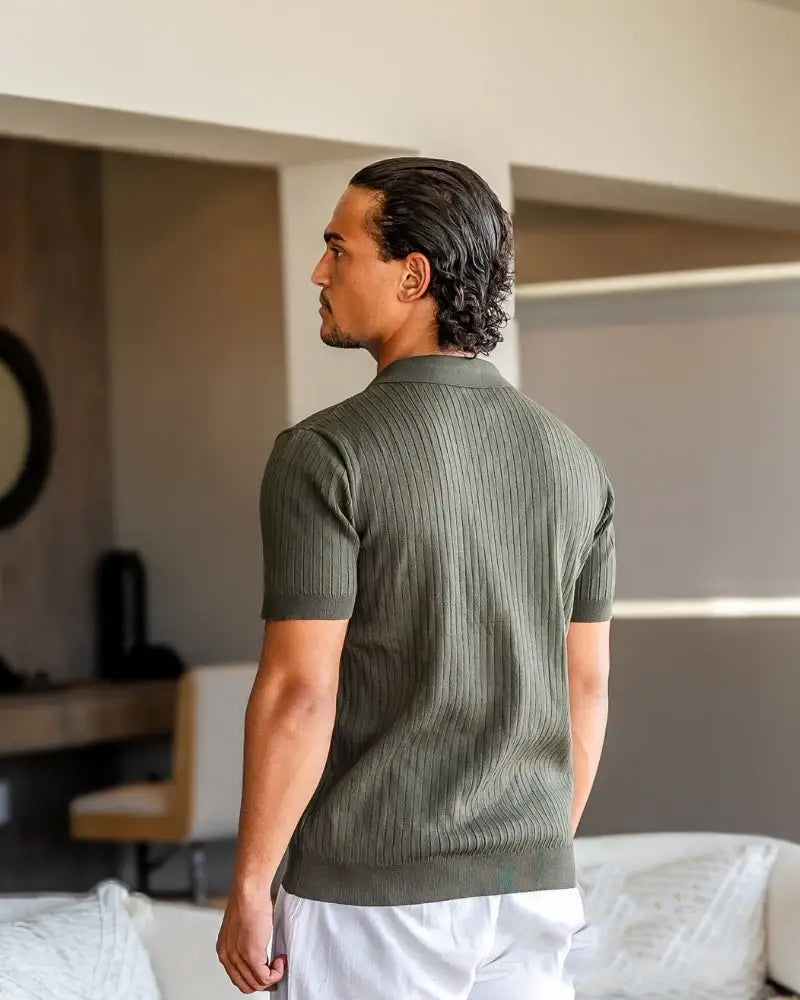 Camisa Polo Alpha Ribbed