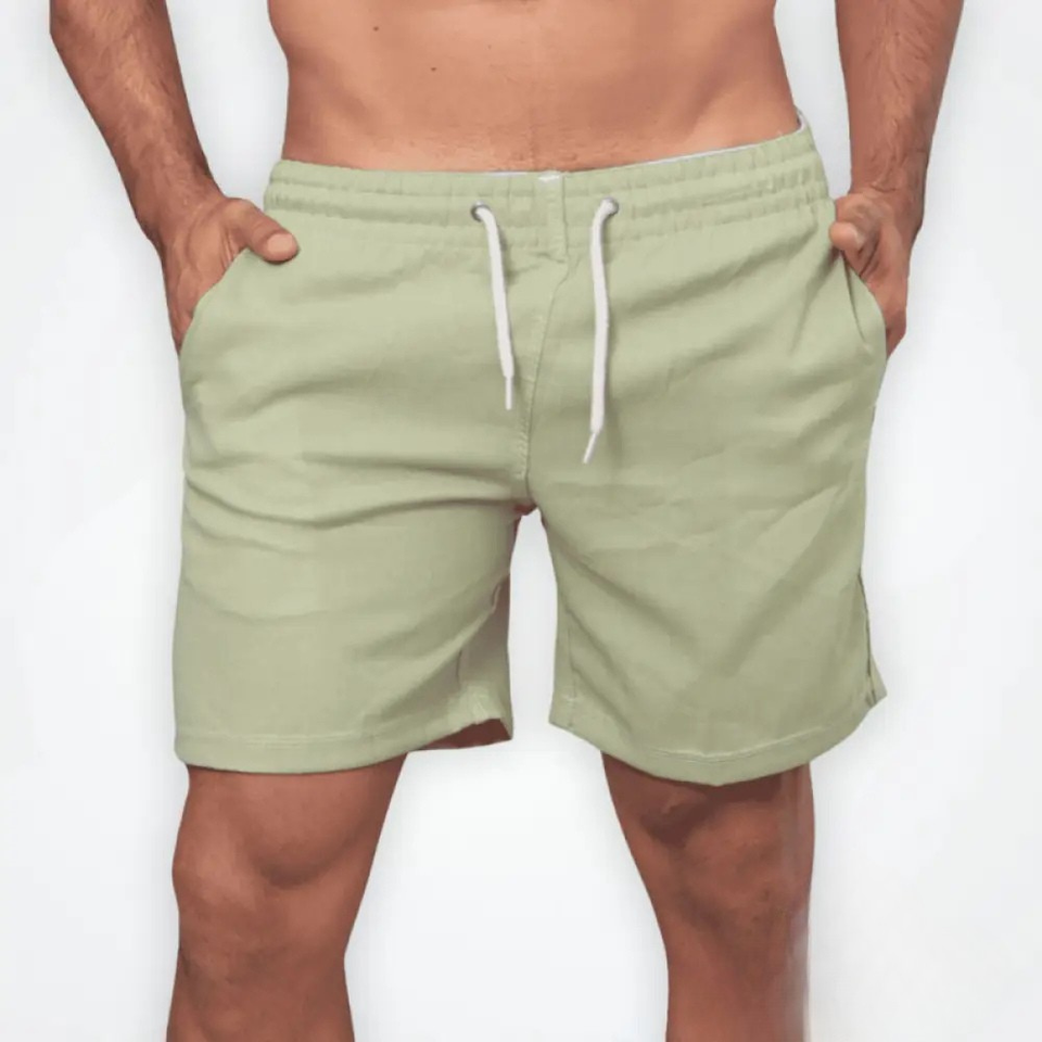 Bermuda De Linho Alpha Itacare Verde - AlphaCode