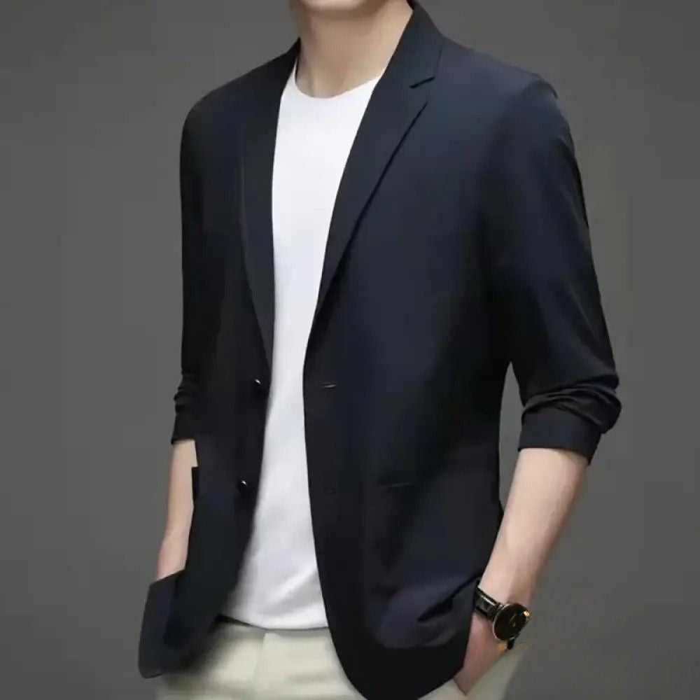 Blazer Alpha Smart Casual Azul - AlphaCode