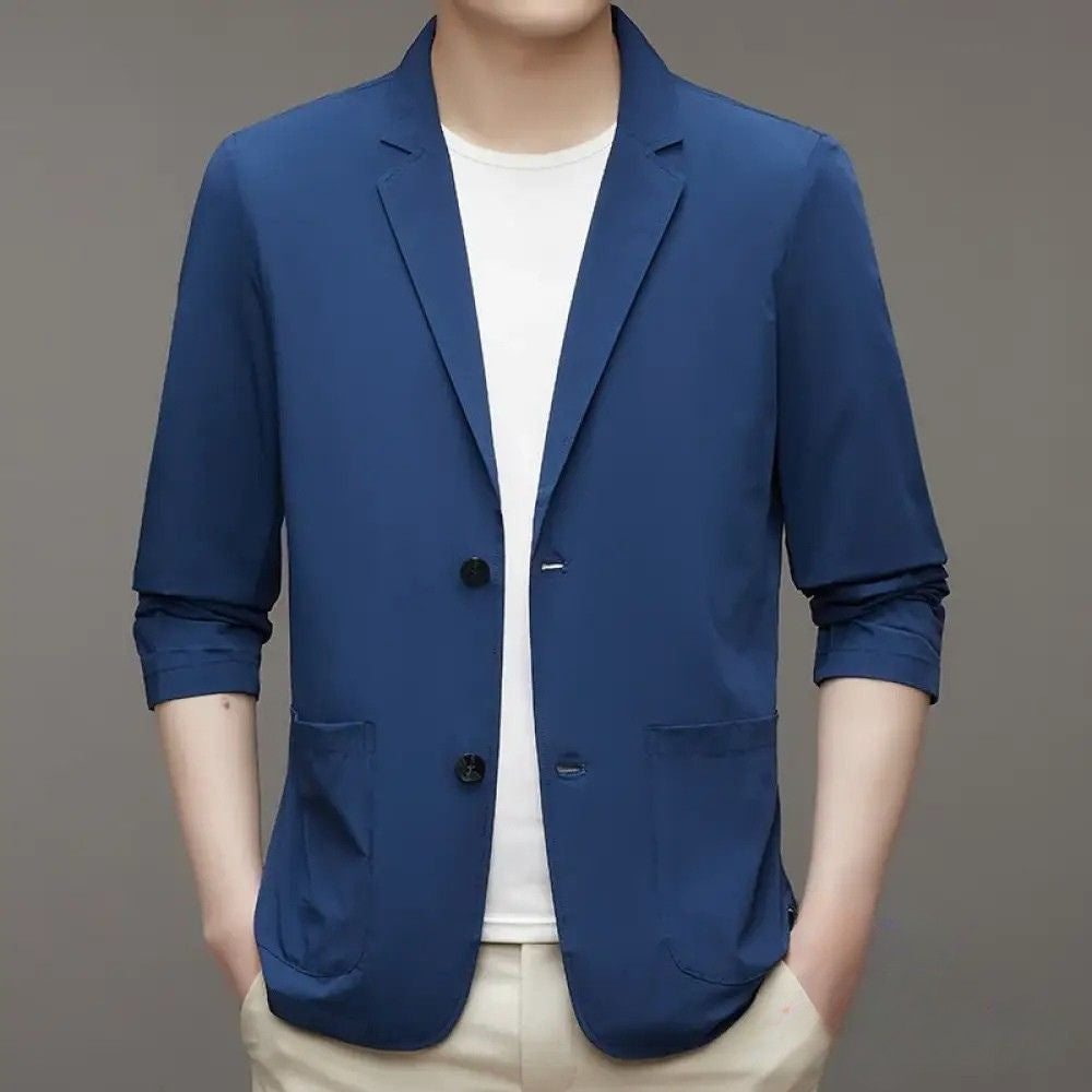 Blazer Alpha Smart Casual Azul - AlphaCode