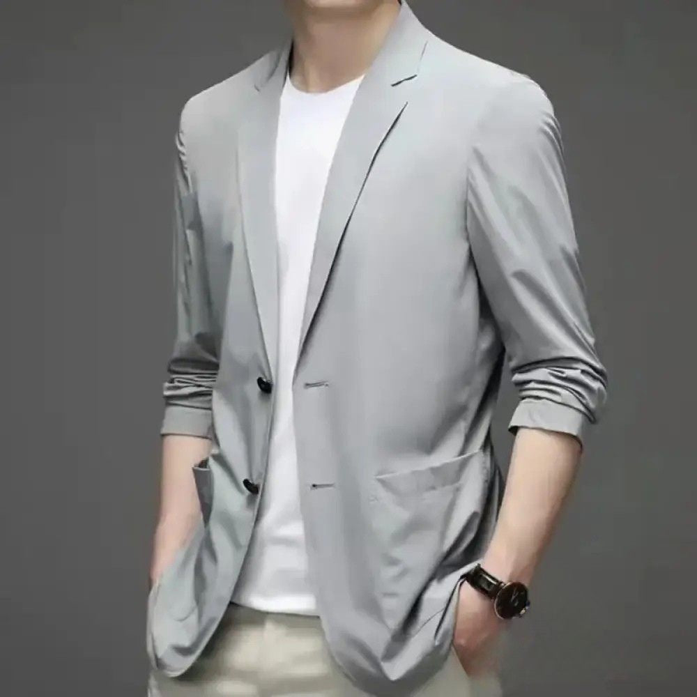 Blazer Alpha Smart Casual Azul - AlphaCode