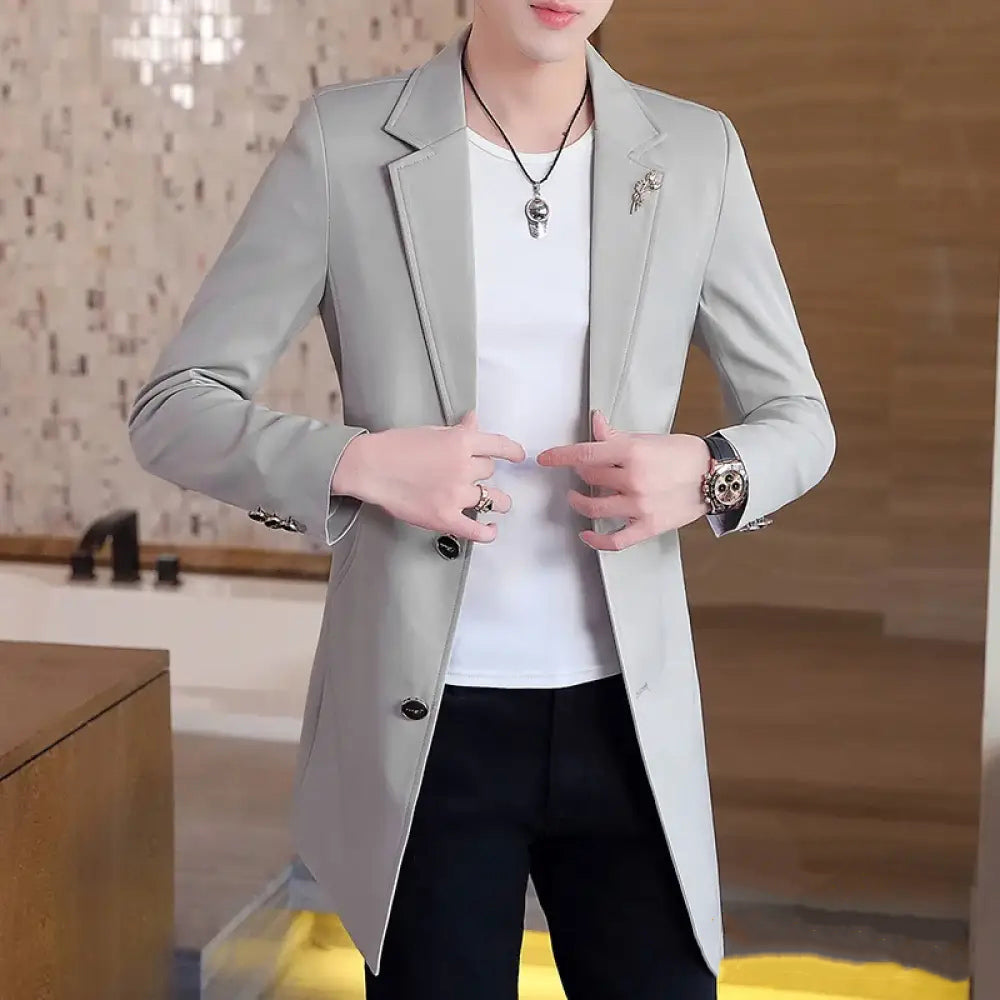 Blazer Alpha Suit Cinza - AlphaCode