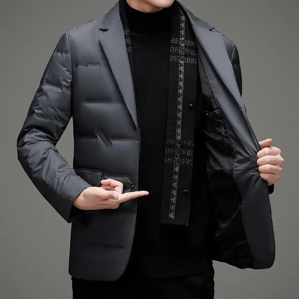 Blazer De Inverno Alpha Campeche Preto - AlphaCode