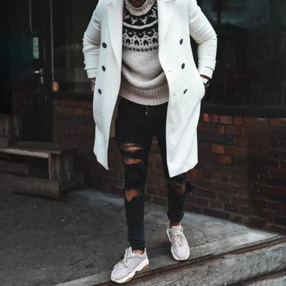 Blazer Sobretudo Alpha Delfos Branco - AlphaCode