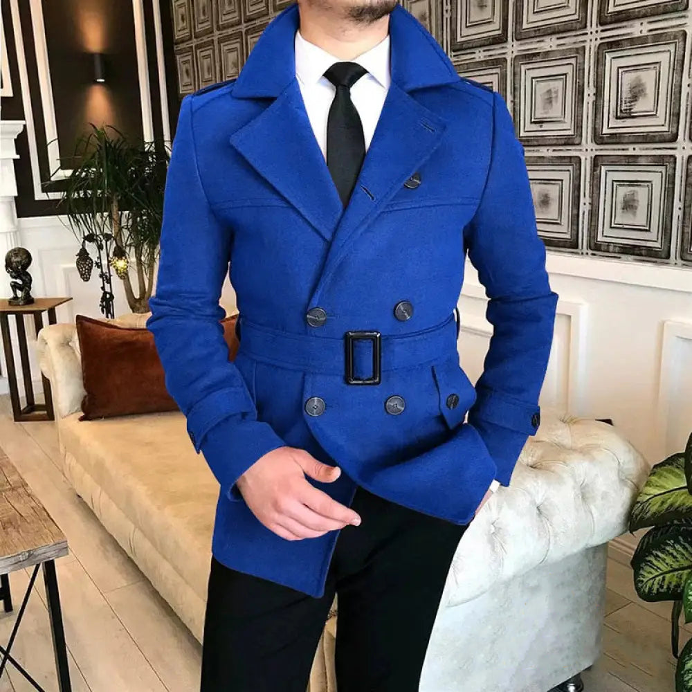 Blazer Sobretudo Alpha Dudley Azul - AlphaCode