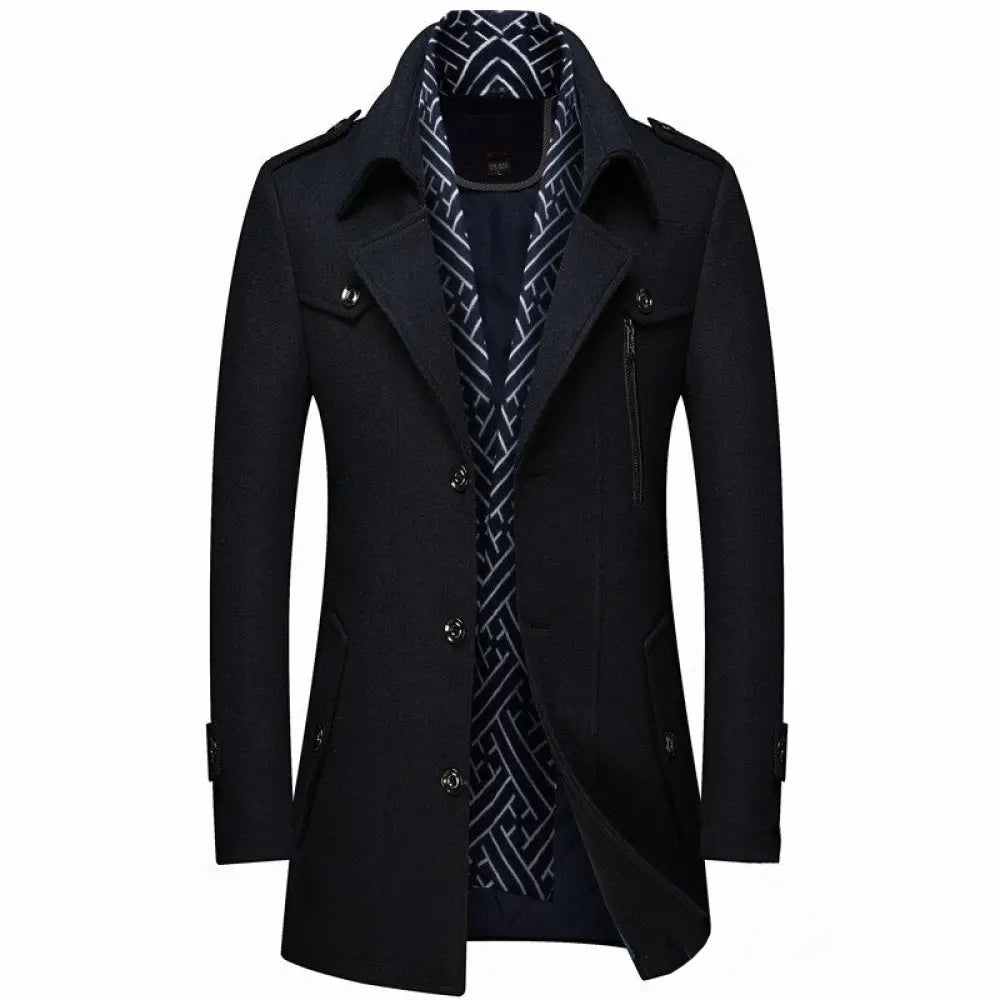 Blazer Sobretudo Alpha Milano Azul - AlphaCode