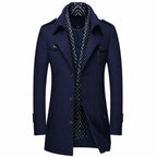 Blazer Sobretudo Alpha Milano Azul - AlphaCode