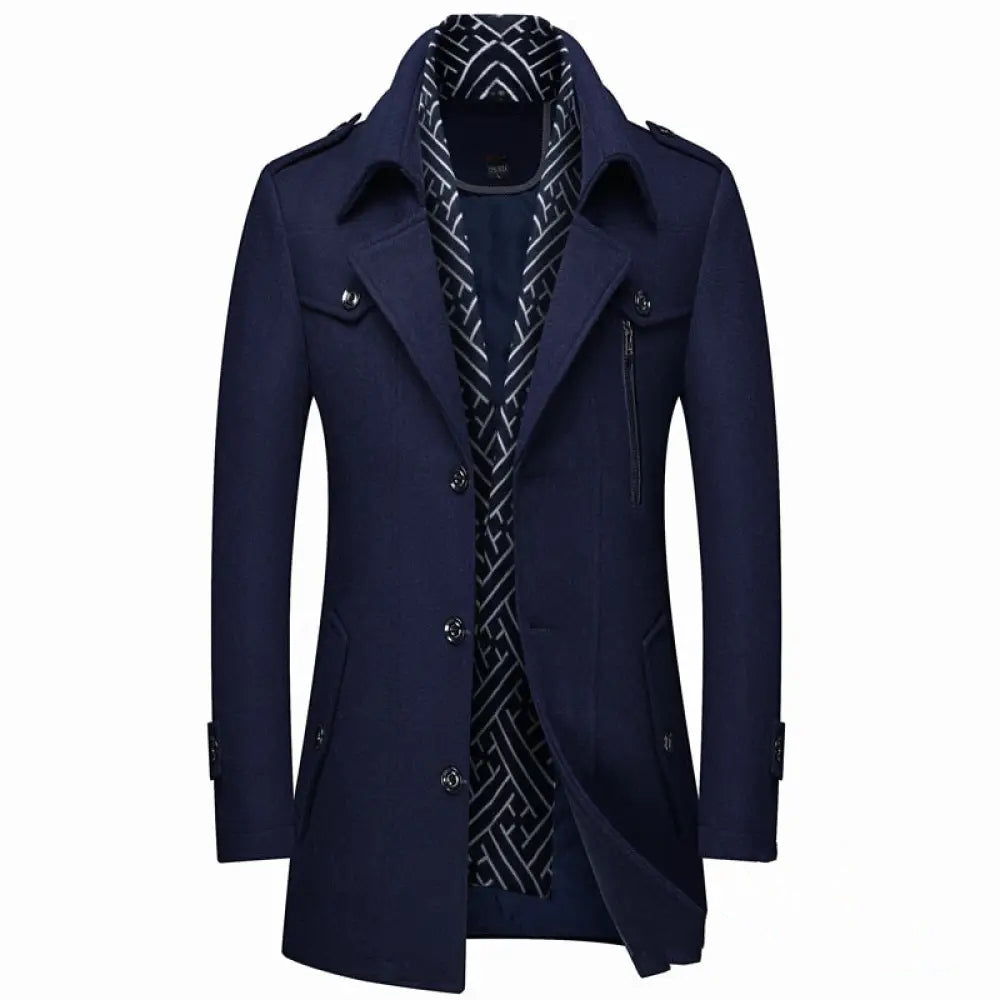 Blazer Sobretudo Alpha Milano Azul - AlphaCode