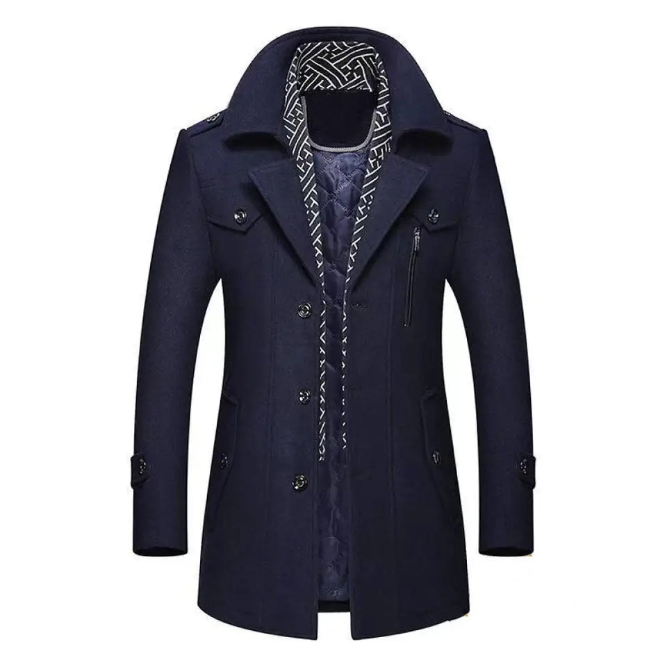 Blazer Sobretudo Alpha Milano Cinza - AlphaCode