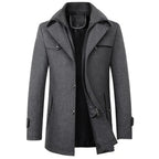 Blazer Sobretudo Alpha Napoli Cinza - AlphaCode