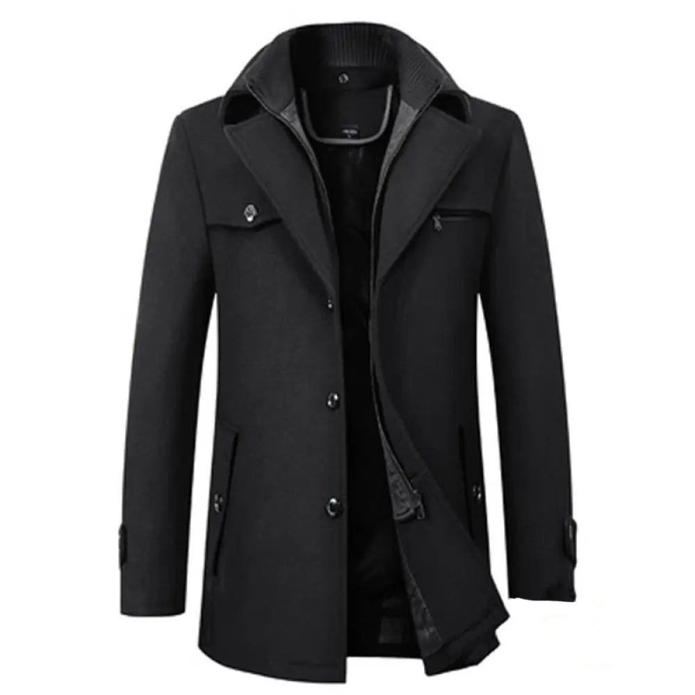 Blazer Sobretudo Alpha Napoli Preto - AlphaCode