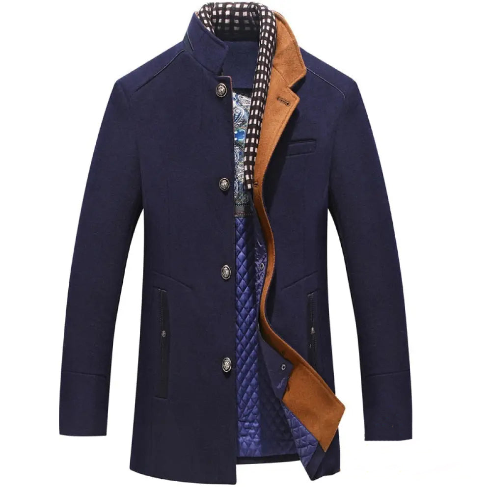 Blazer Sobretudo Alpha Rennes Azul - AlphaCode