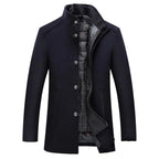 Blazer Sobretudo Alpha Toulon Marrom - AlphaCode