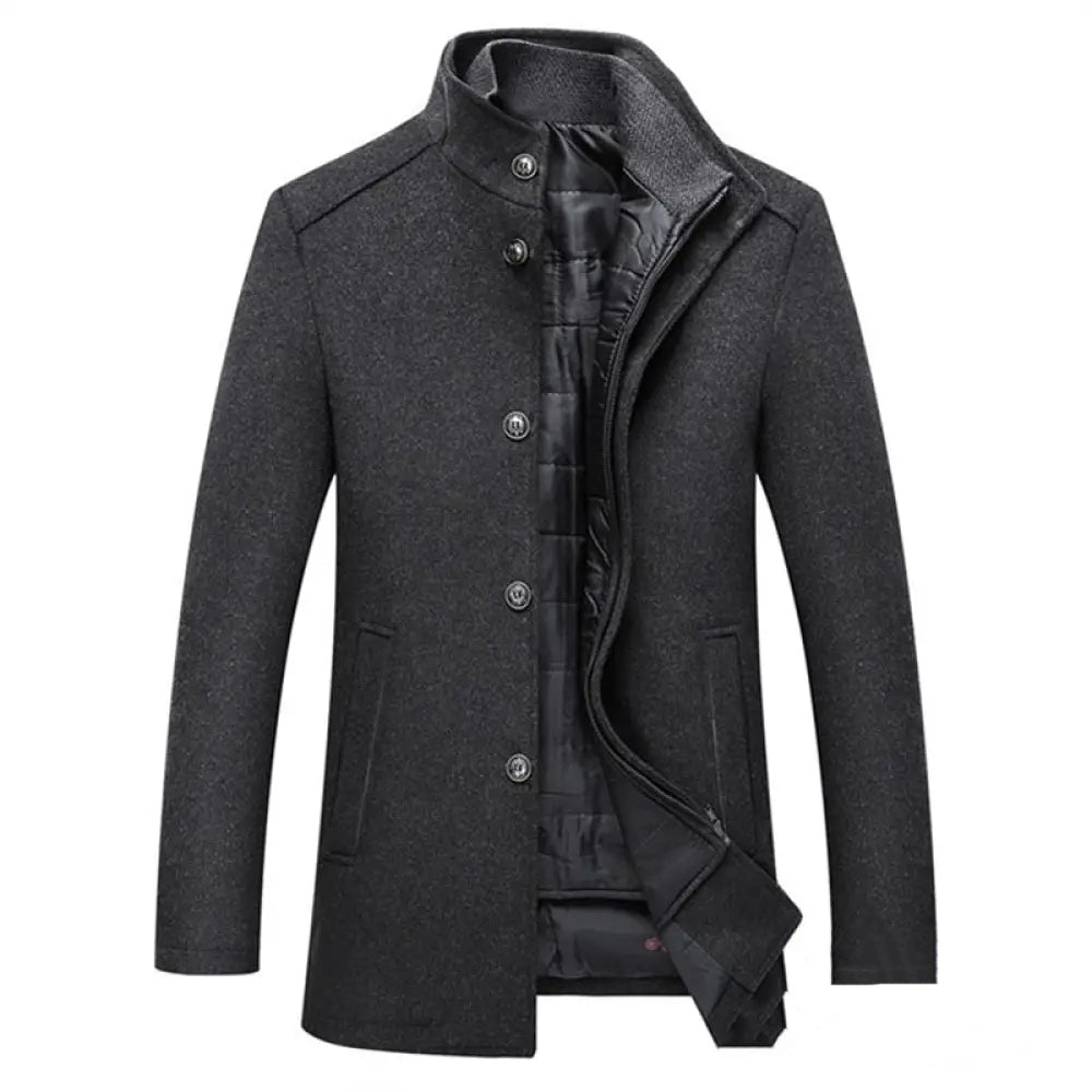 Blazer Sobretudo Alpha Toulon Marrom - AlphaCode