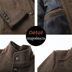 Blazer Sobretudo Alpha Toulon Marrom - AlphaCode