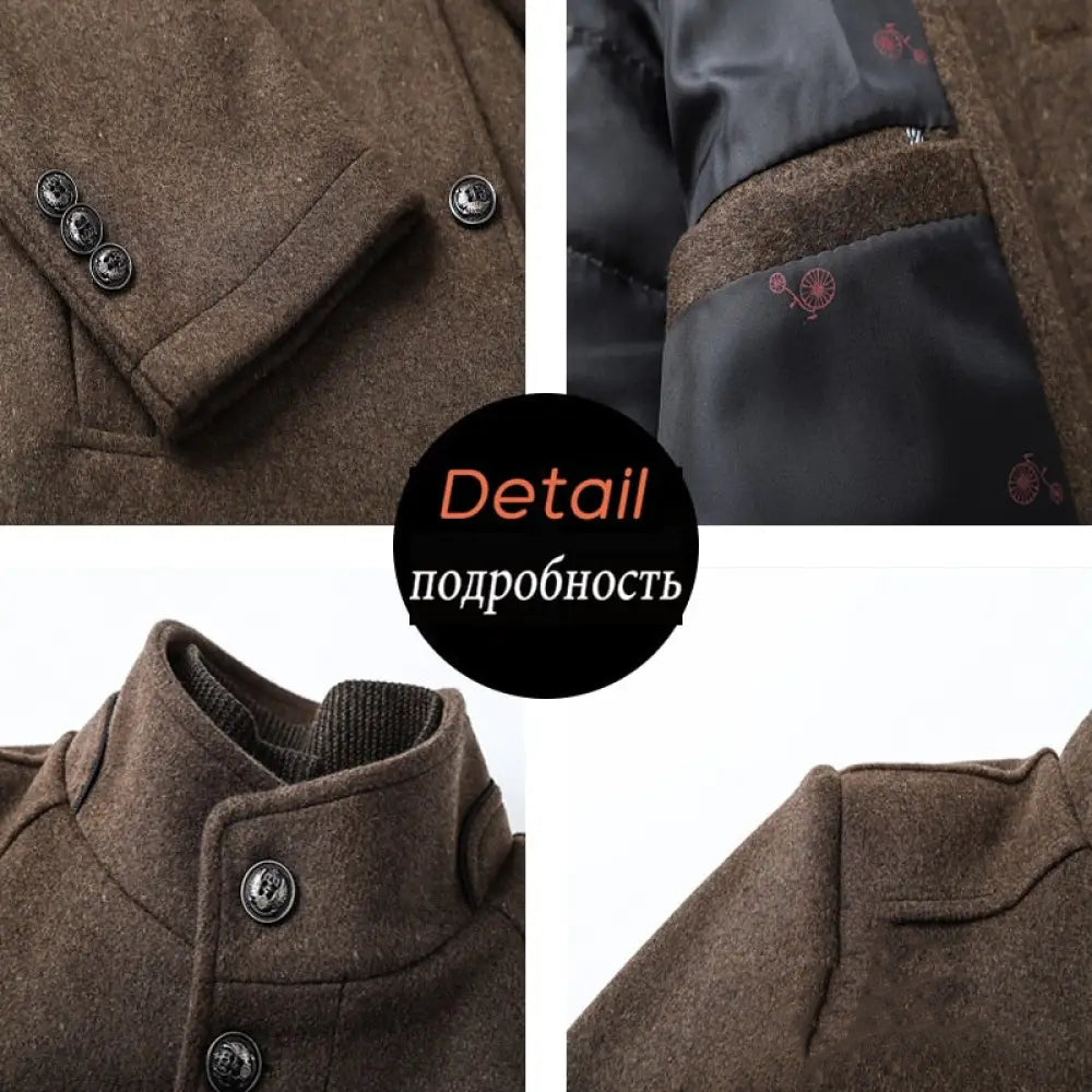 Blazer Sobretudo Alpha Toulon Marrom - AlphaCode