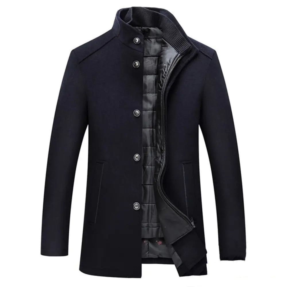 Blazer Sobretudo Alpha Toulon Marrom - AlphaCode