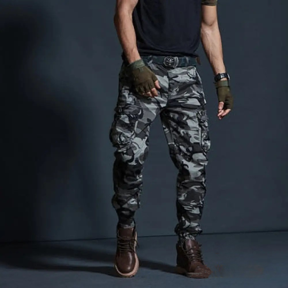 Calca Camuflada Alfa Cinza - AlphaCode