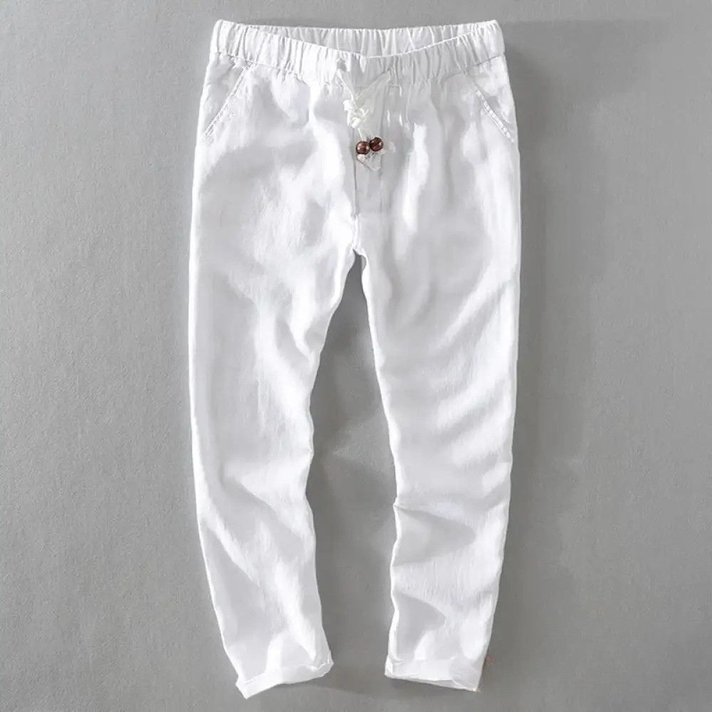 Calca De Linho Alpha Jericoaquara Branco - AlphaCode