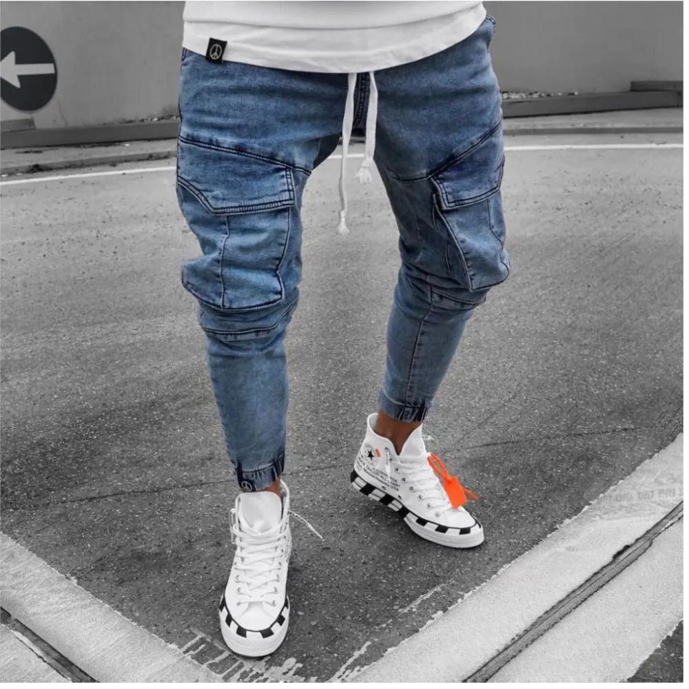 Calca Jeans Jogger Alpha Masculina - AlphaCode
