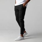 Calca Social Alpha Stylish Slim Cinza - AlphaCode