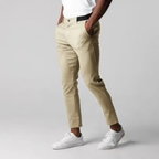 Calca Social Alpha Stylish Slim Cinza - AlphaCode