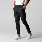 Calca Social Alpha Stylish Slim Cinza - AlphaCode