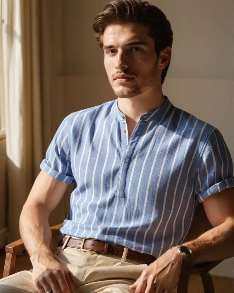 Camisa Alpha Bari Sailor Azul - AlphaCode