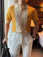 Camisa Alpha Buttoned Amarelo - AlphaCode