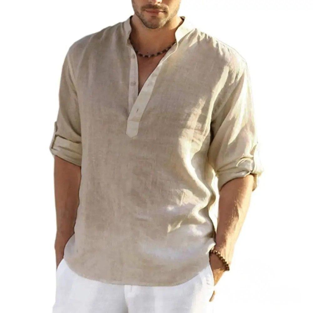 Camisa Alpha De Biggan Azul - AlphaCode