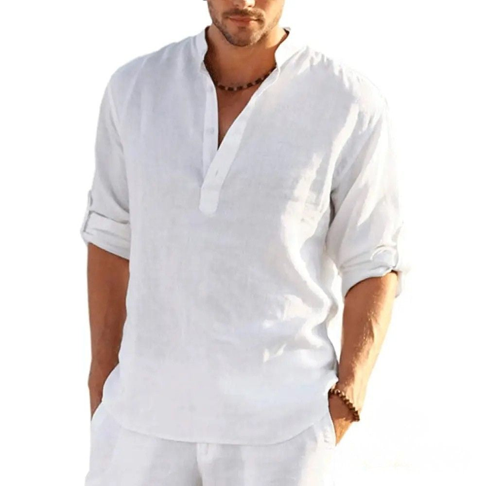 Camisa Alpha De Biggan Azul - AlphaCode