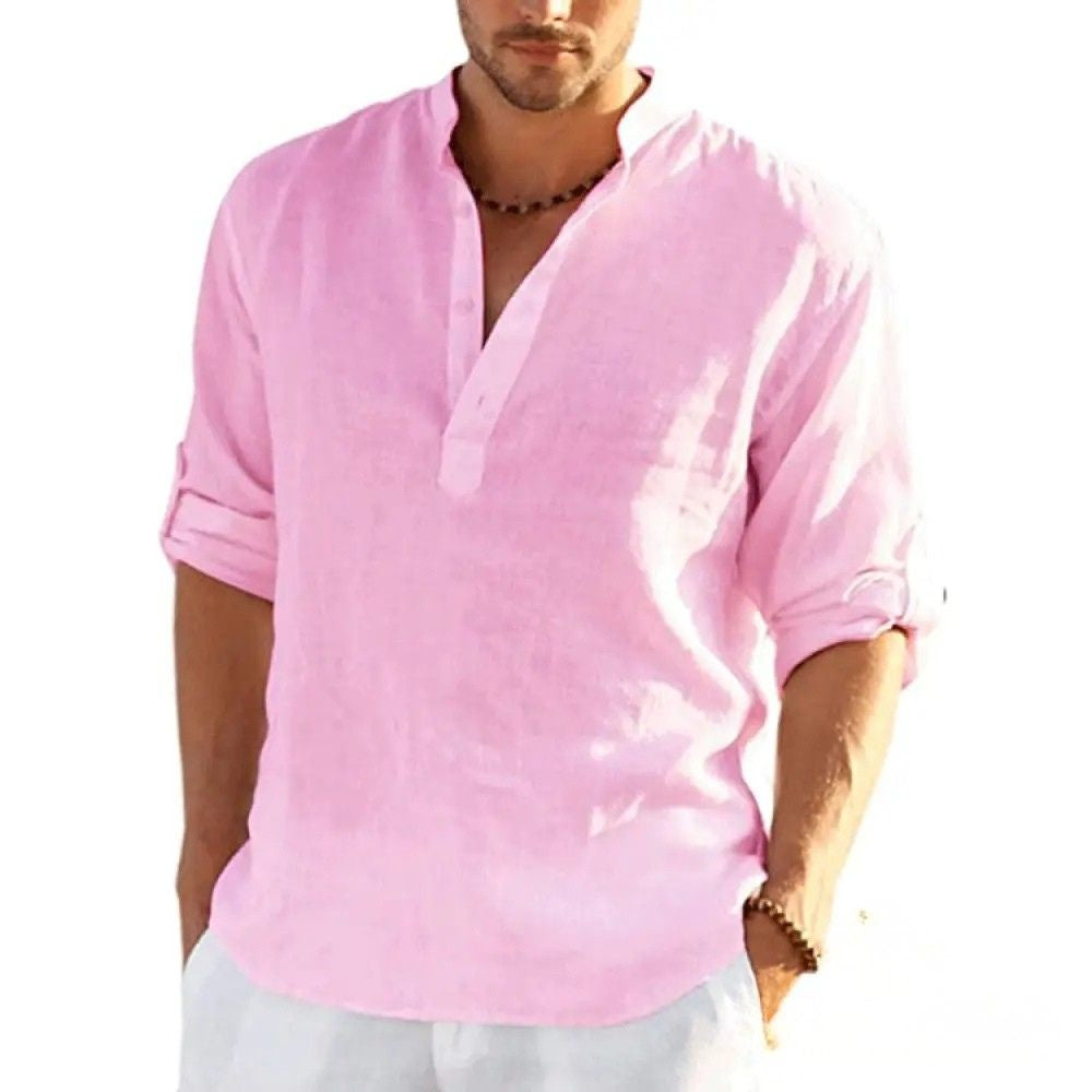 Camisa Alpha De Biggan Azul - AlphaCode