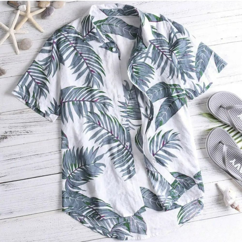 Camisa Alpha Floral Cinza - AlphaCode