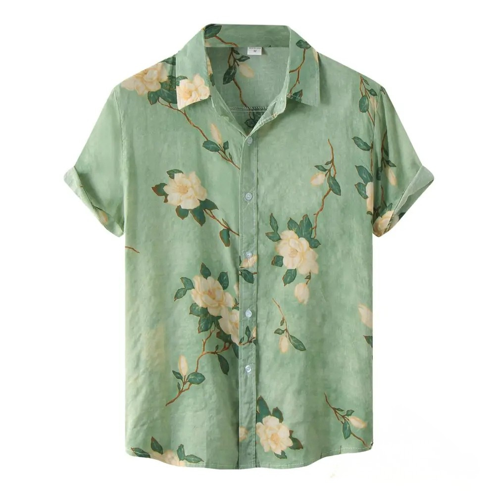 Camisa Alpha Flowers Caqui - AlphaCode