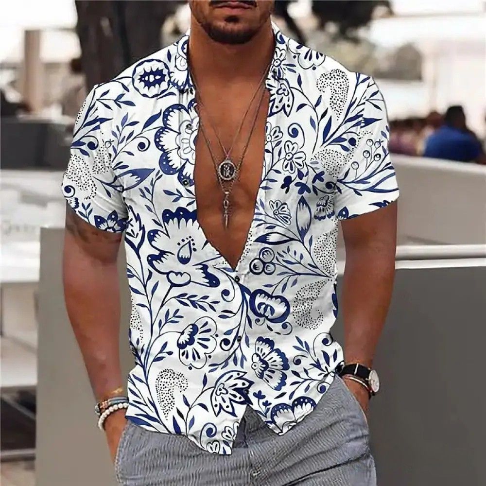Camisa Alpha Hawaiian Branco - AlphaCode