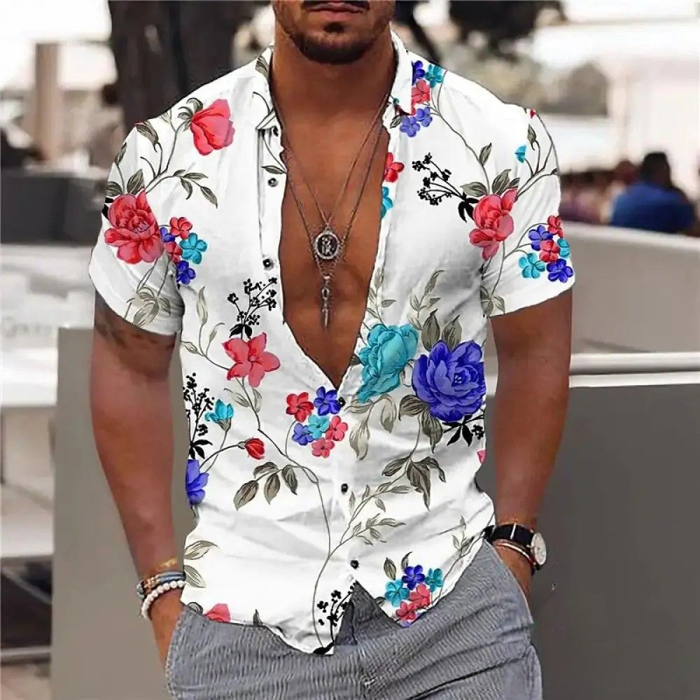 Camisa Alpha Hawaiian Branco - AlphaCode