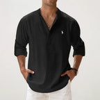 Camisa Alpha Linen Classic Azul - AlphaCode
