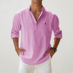 Camisa Alpha Linen Classic Azul - AlphaCode