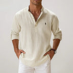 Camisa Alpha Linen Classic Azul - AlphaCode