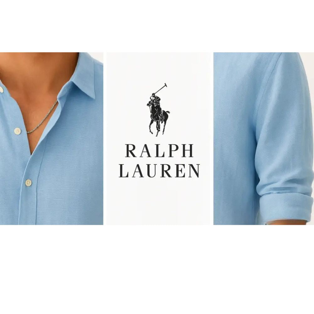 Camisa Alpha Linen Classic Azul - AlphaCode