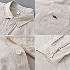 Camisa Alpha Linen Coast Bege - AlphaCode