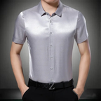 Camisa Alpha Silk Satin Preto - AlphaCode