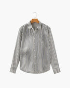 Camisa Alpha Striped Class Marrom - AlphaCode