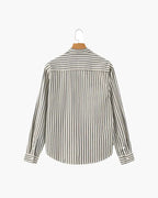 Camisa Alpha Striped Class Marrom - AlphaCode