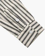 Camisa Alpha Striped Class Marrom - AlphaCode