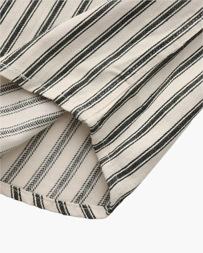Camisa Alpha Striped Class Marrom - AlphaCode