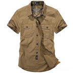 Camisa Casual Militar Baggy Azul - AlphaCode