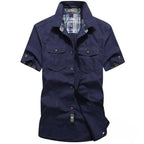 Camisa Casual Militar Baggy Verde - AlphaCode